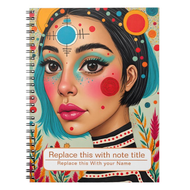 Frauen-Notebook feiern Notizblock (Vorderseite)