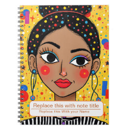 Frauen-Notebook feiern Notizblock