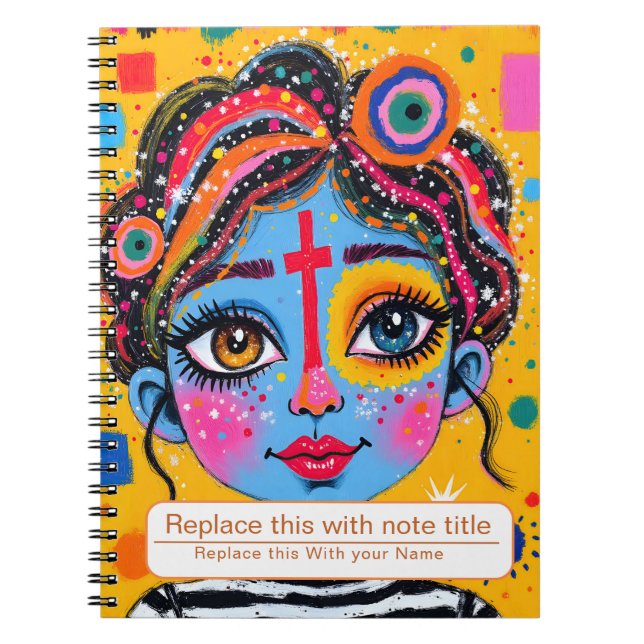 Frauen-Notebook feiern Notizblock (Vorderseite)