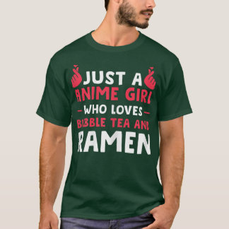 Frauen Nur ein Anime Girl Blase Tee und Ramen Anim