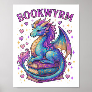 Frauen nur ein Mädchen, das Lieben Drachen und Büc Poster