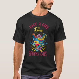 Frauen Nur Ein Mädchen Das Sphynx Katzen Liebt Für T-Shirt