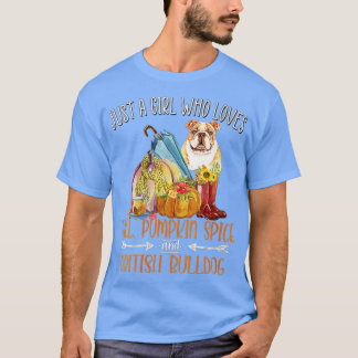 Frauen nur ein Mädchen, die Lieben fallen Pumpkin T-Shirt