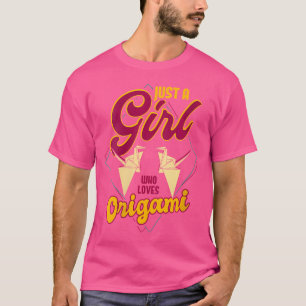 Frauen nur ein Mädchen, die Lieben Origami Lover Z T-Shirt