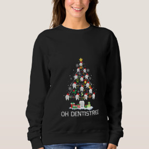 Frauen Oh Dentistree Weihnachtsbaum Dental H Sweatshirt