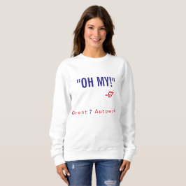 Frauen "oh meiner!" Sweatshirt-roter u. blauer Sweatshirt