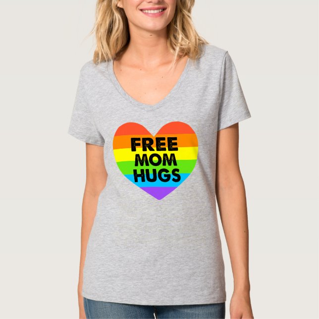 Frauen ohne Mama Hugs LGBT T-Shirt (Vorderseite)