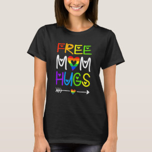 Frauen ohne Mama Hugs Regenbogen Herzblut Pride Mo T-Shirt