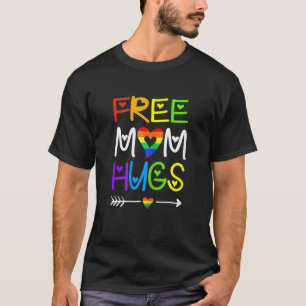 Frauen ohne Mama Hugs Regenbogen Herzblut Pride Mo T-Shirt