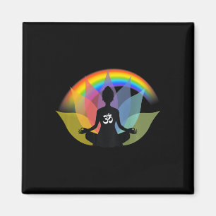 Frauen Om Meditation Yoga Ckprint Magnet