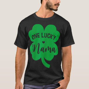 Frauen One Lucky Mama Kleeblatt Vierblättriges Kle T-Shirt