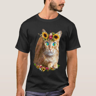 Frauen Orange Katzenbesitzer für Mädchen Haustier T-Shirt