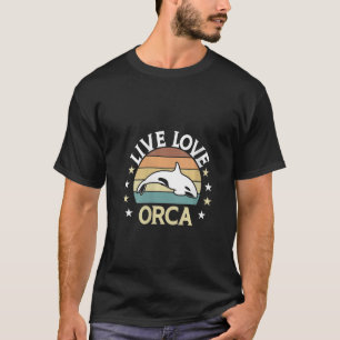 Frauen Orca Grafik für Frauen Kinder Whale V N T-Shirt
