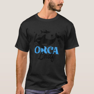 Frauen Orca Grafik für Frauen Mädchen Kinder Whale T-Shirt