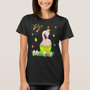 Frauen Oster Kostüm Ei Grafik Vintage Flam T-Shirt