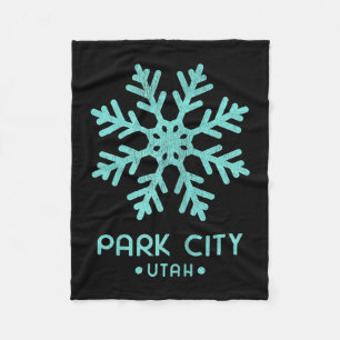 Frauen Park City Utah Skifahren Fleecedecke