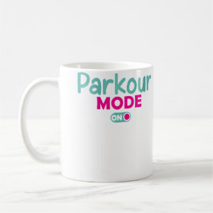 Frauen Parkour-Modus Ein Kostenloses Laufen Lustig Kaffeetasse