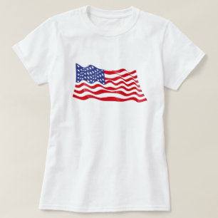 Frauen Patriotischer T - Shirt