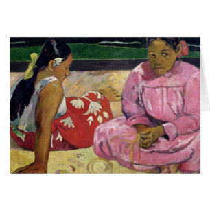 Frauen Paul Gauguins von Tahiti, auf dem Strand,