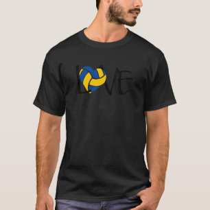 Frauen Peace Liebe Volleyball Niedlich Hearts Tenn T-Shirt