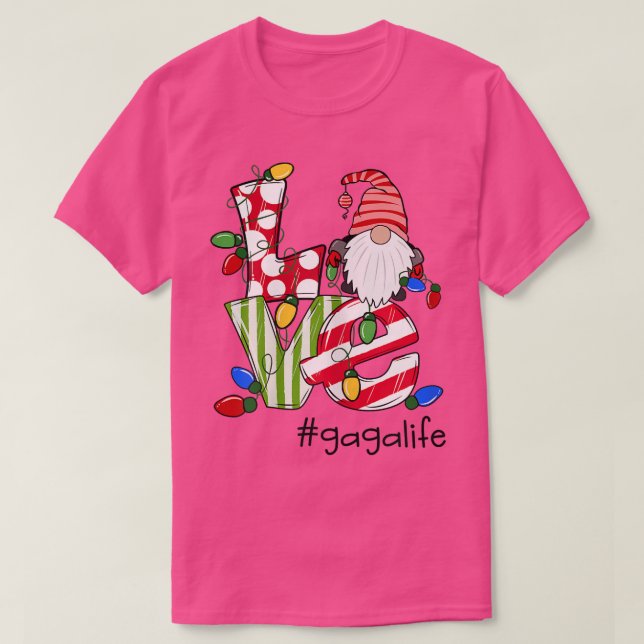 Frauen Personalisierte Liebe Gagalife Candy Gnome  T-Shirt (Design vorne)