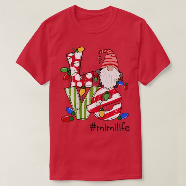 Frauen Personalisierte Liebe Mimilife Candy Gnome  T-Shirt (Design vorne)
