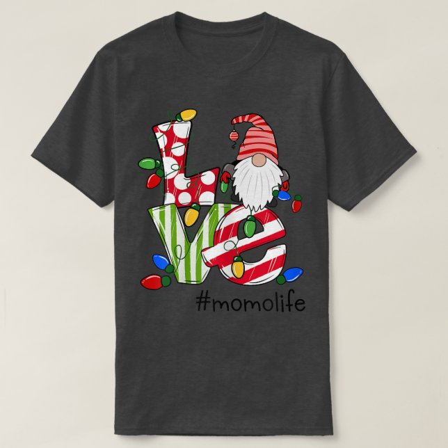 Frauen Personalisierte Liebe Momolife Candy Gnome  T-Shirt (Design vorne)