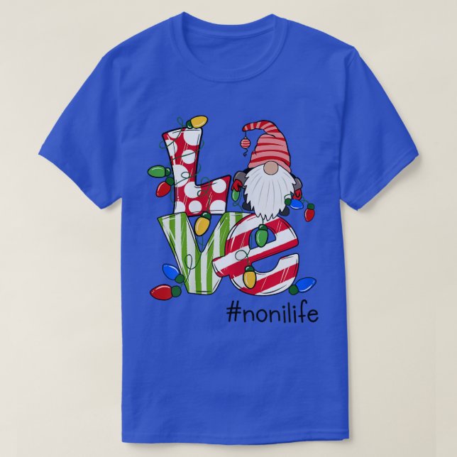 Frauen Personalisierte Liebe Nonilife Candy Gnome  T-Shirt (Design vorne)