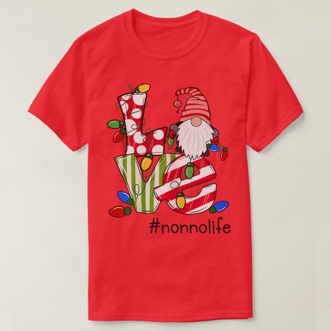 Frauen Personalisierte Liebe Nonnolife Candy Gnome T-Shirt (Design vorne)