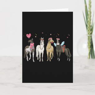 Frauen Pferd Valentinstag Pferdeliebhaber Pferdemu Karte
