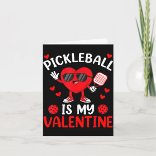 Frauen Pickleball Valentinstag Herz Liebe Mädchen Karte