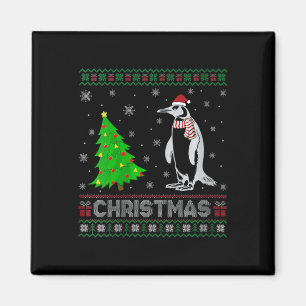 Frauen Pinguin Xmas Tree Lighting Ugly Weihnachten Magnet