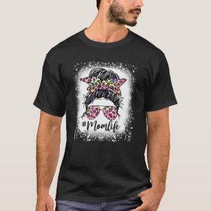 Frauen Pink Leopard Mama Leben gebleicht S Mutter' T-Shirt