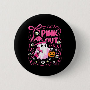Frauen pink-out Geist Hexe Brustkrebs Bewusstsein Button