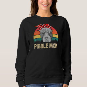 Frauen Pitbull Pibble Mama American Pitbull Terrie Sweatshirt