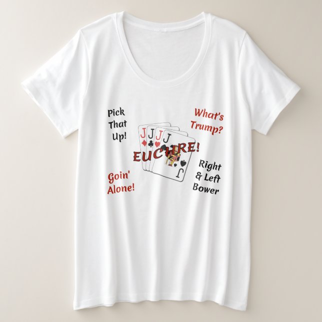 Frauen plus Größen-grundlegenden T - Shirt - (Design vorne)
