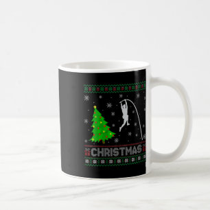 Frauen Pole Vault Xmas Tree Lighting Ugly Christma Kaffeetasse
