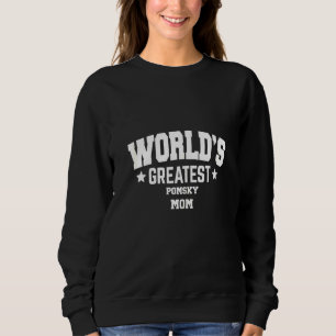 Frauen Pomsky Mix Rasse Hund Dekor Thema Sweatshirt