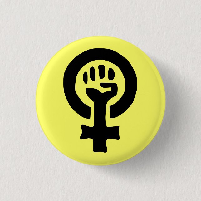 Frauen-Power-Knopf Button (Vorderseite)