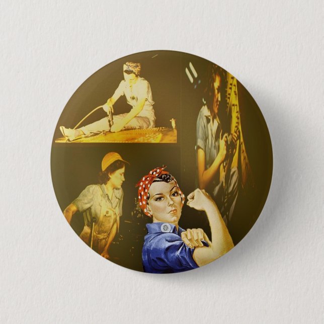 Frauen-Power - Knopf Button (Vorderseite)