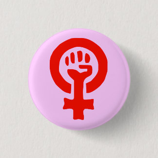 Frauen-Power-Knopf Button