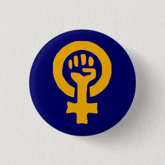 Frauen-Power-Knopf Button