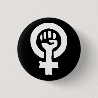 Frauen-Power-Knopf Button