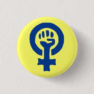 Frauen-Power-Knopf Button