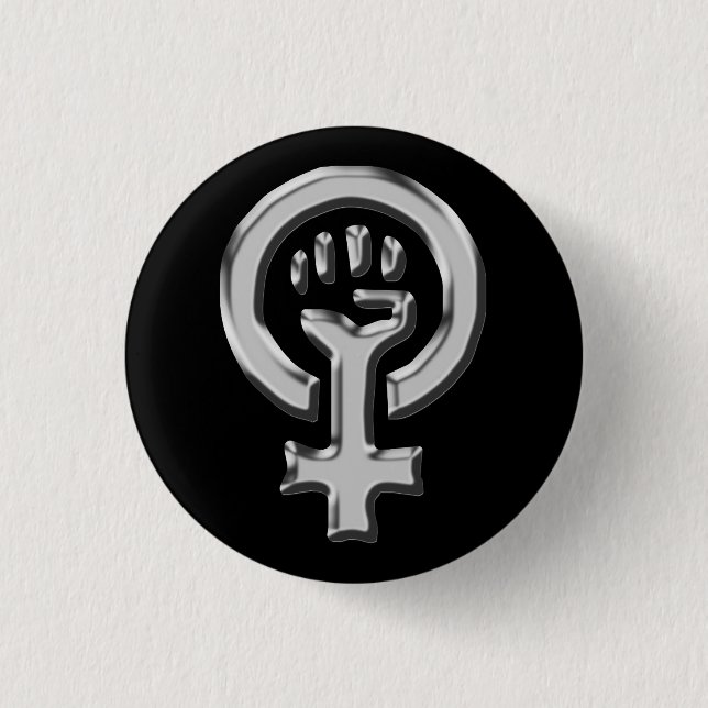 Frauen-Power-Knopf Button (Vorderseite)