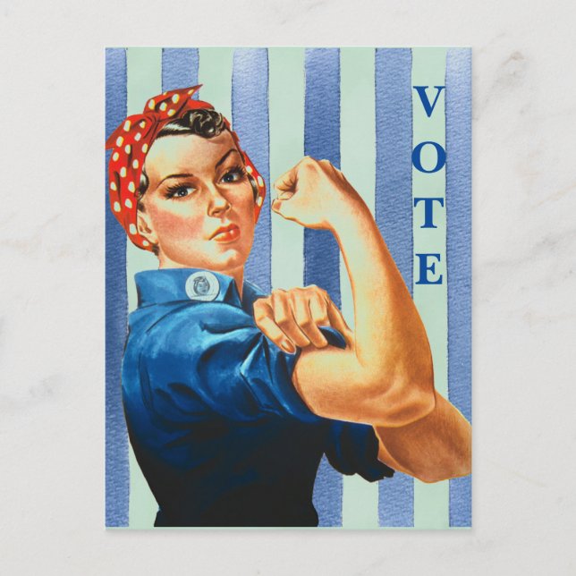 Frauen Power Postkarte (Vorderseite)