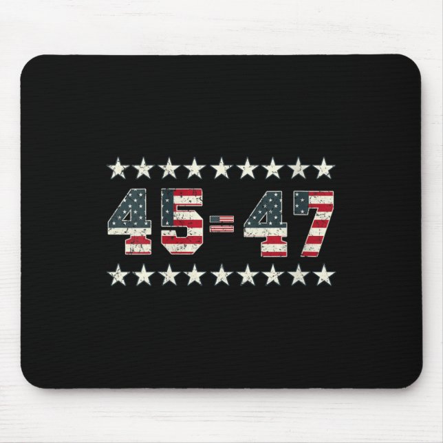 Frauen Pro Trump 2024 45. Potus 45 = 47 Präsident  Mousepad (Vorne)