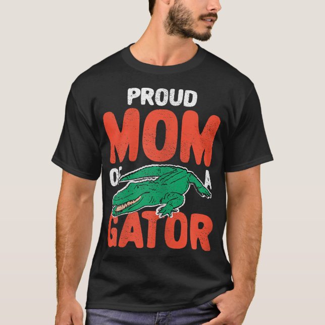 Frauen Proud Gator Mama Krokodil Kostümzubehör T-Shirt (Vorderseite)