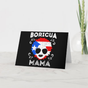 Frauen Puerto Rico Boricua Mama Flag Mütter Tag Karte