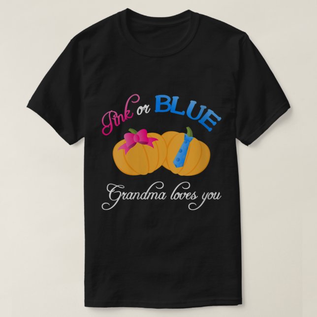 Frauen Pumpkin Geschlecht offenbaren Oma-Lieben Si T-Shirt (Design vorne)